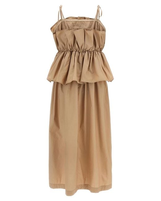 Twinset Natural Twin Set Flounce Dress