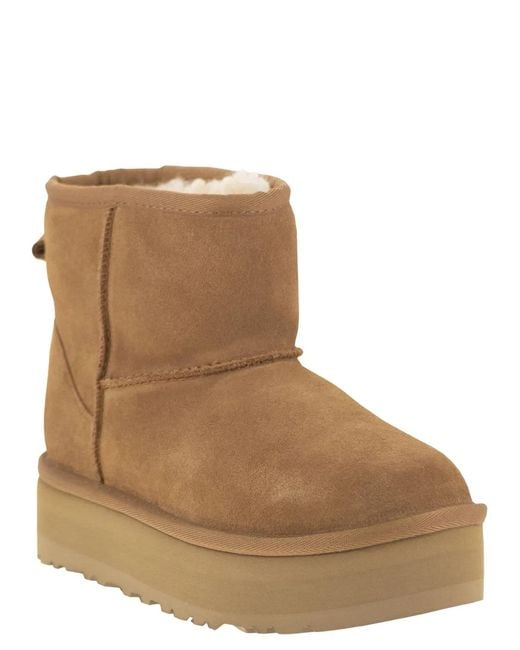 Ugg Brown Classic Mini Platform