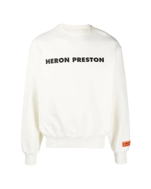 Heron Preston White This Is Not Logo Sweatshirt for men