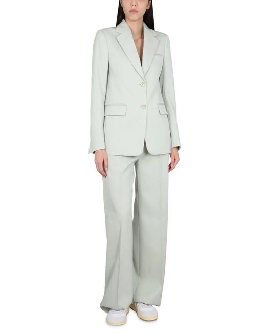 Lanvin White Single-Breasted Blazer