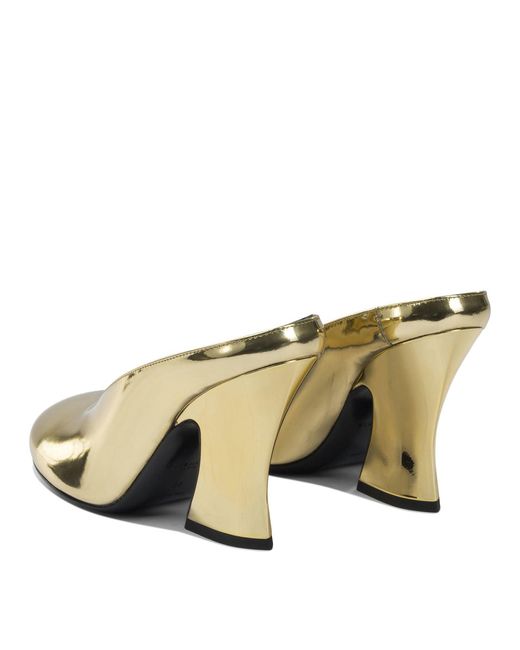 Givenchy Metallic "Sculpted" 95 Mm Heeled Mule