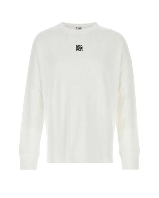 Loewe White Long Sleeve T-Shirt for men