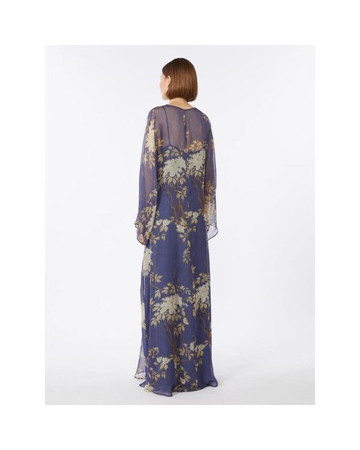 Max Mara Blue Mseangus Dress