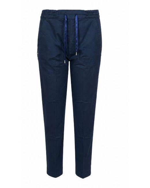 Re-hash Blue Drawstring Tapered T for men