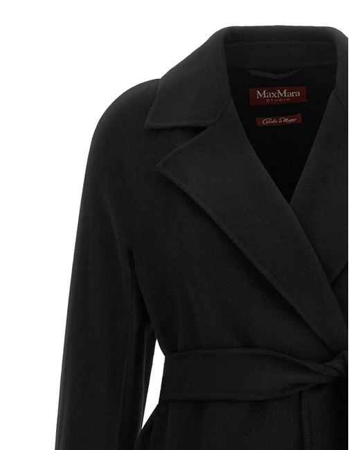 Max Mara Black 'Mstcles' Coat