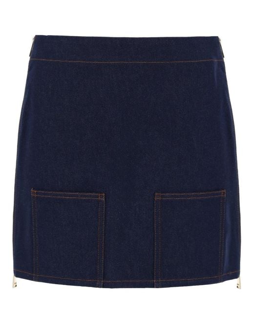 Fendi Blue Gonna Mini