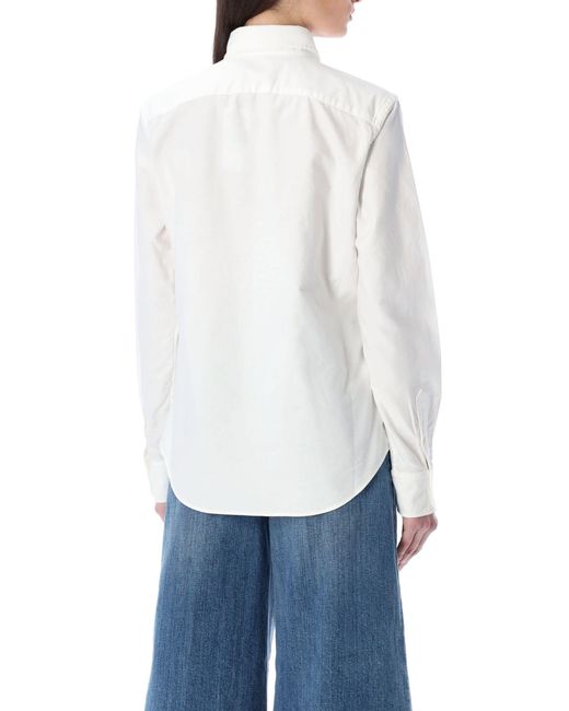 Polo Ralph Lauren White Slim Fit Oxford Shirt