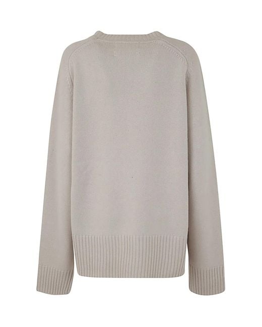 Extreme Cashmere Gray N236 Mama Roundneck Oversized Pullover
