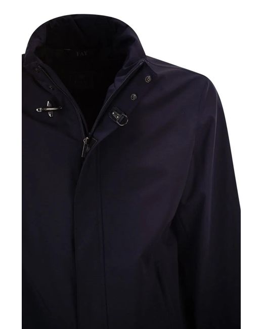 Fay Blue Short Travel Bomber Jacket for men