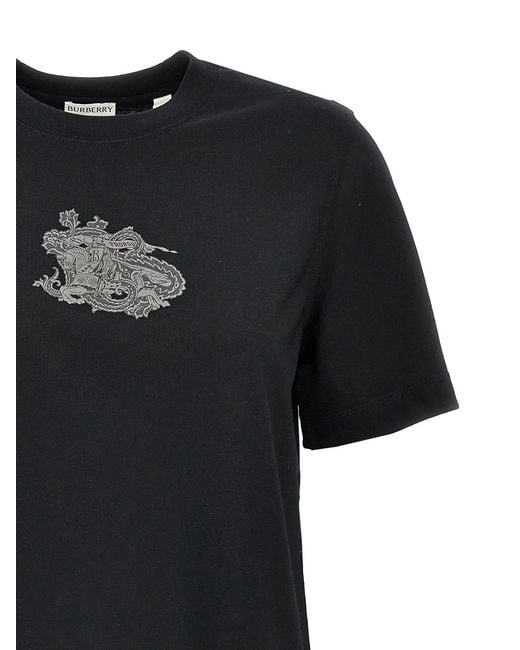 Burberry Black Logo Print T-Shirt