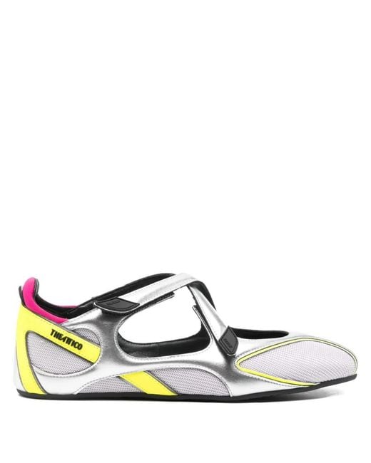 The Attico White "Floor 01" Ballerina Flat