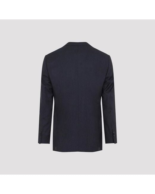 Giorgio Armani Blue Virgin Wool Suit for men