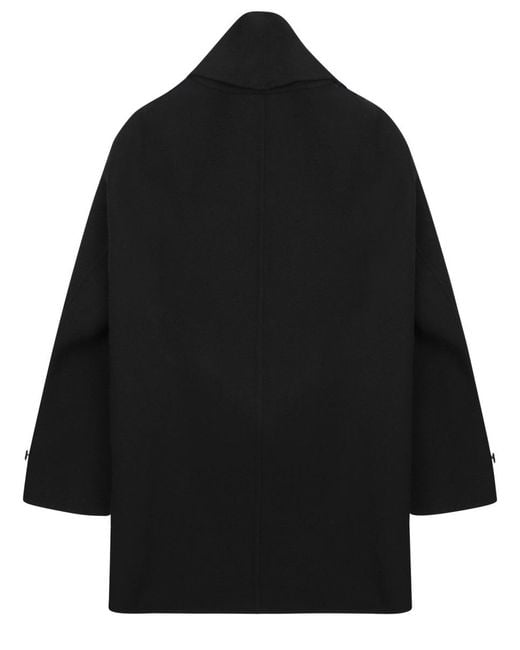 Dior Black Cappotto Con Sciarpa