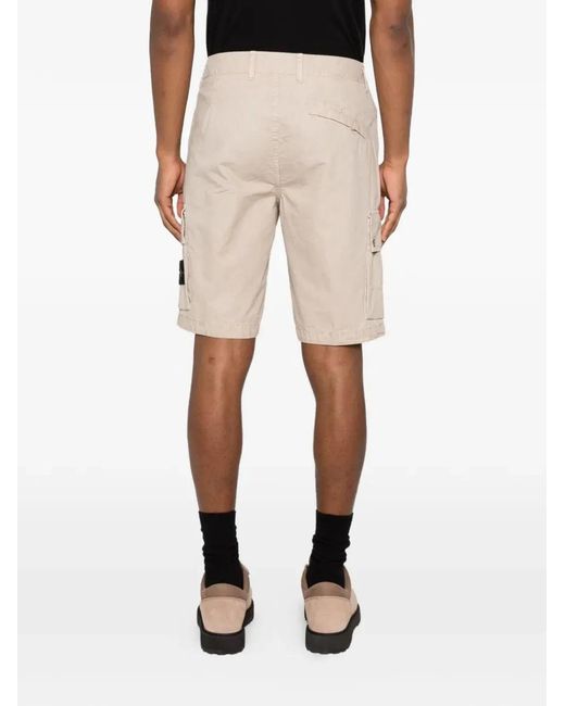 Stone Island Natural Shorts for men