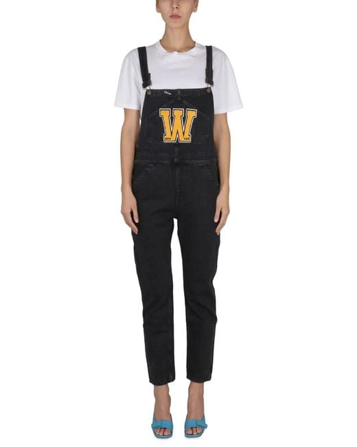 Washington DEE-CEE U.S.A. Black Dungarees With Logo