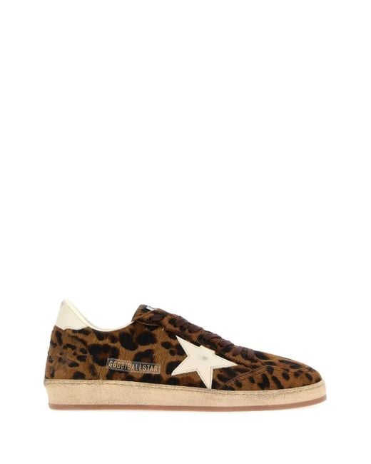 Golden Goose Deluxe Brand Brown Ballstar Horsy Upper Toe And Spur Leather Star And for men