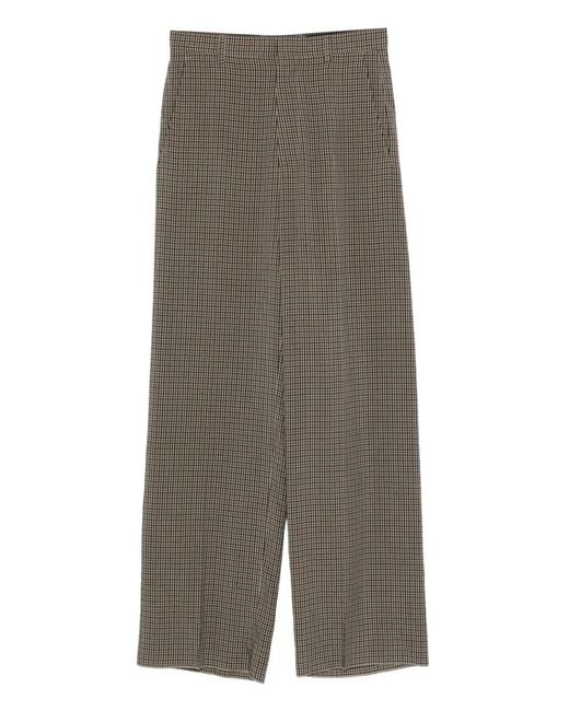 Balenciaga Gray Khaki Large Tailored Lyocell Pants