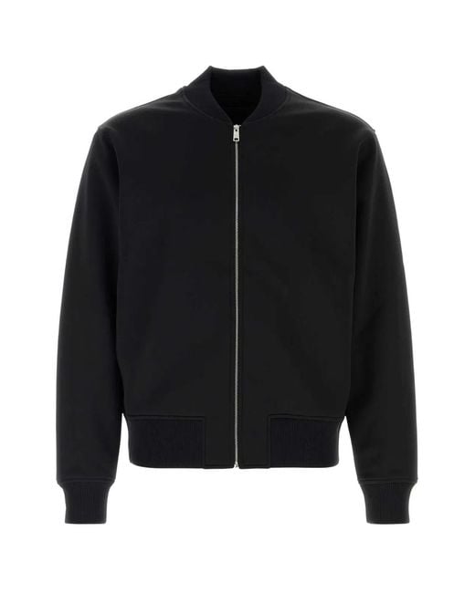 Prada Black Stretch Polyester Bomber Jacket for men