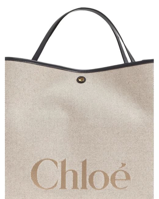 Chloé White Cabas Large