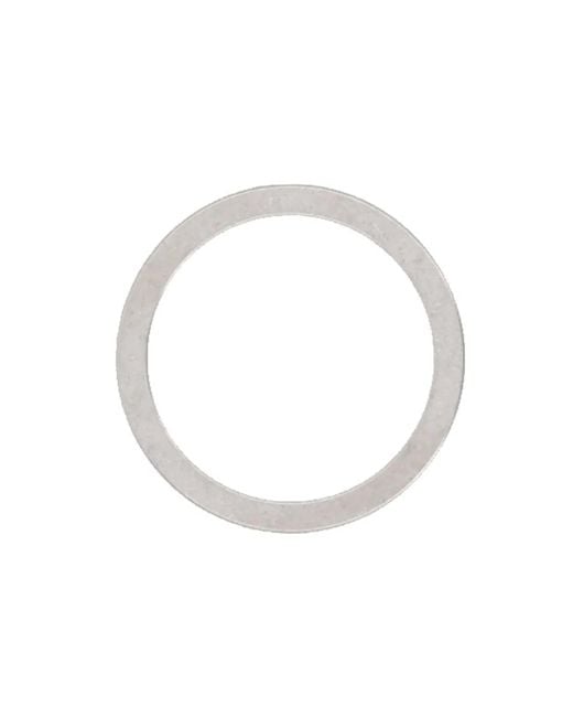 Maison Margiela White Brass Ring for men