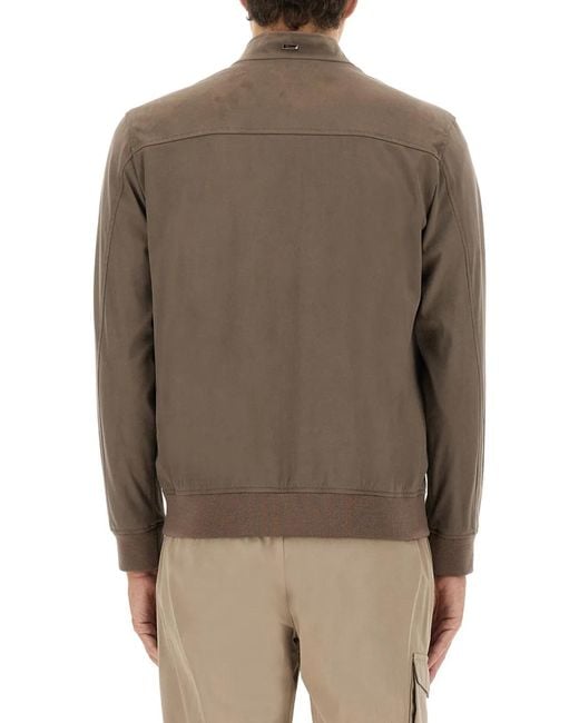 Herno Brown Resort" Bomber Jacket for men