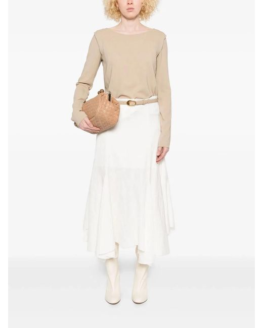 Ermanno Scervino Natural Viscose Elastane Top