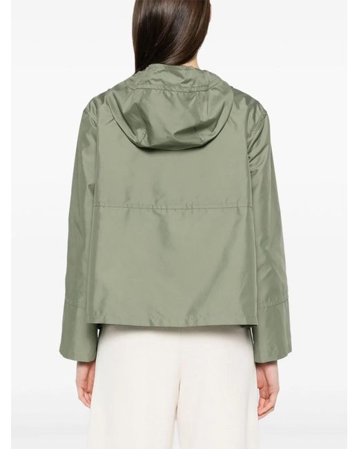 Fay Green Short Parka Coat