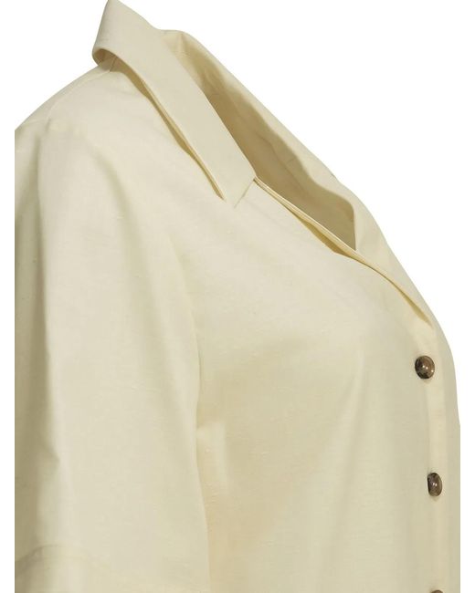 Loulou de Saison Natural Wool Silk Shirt