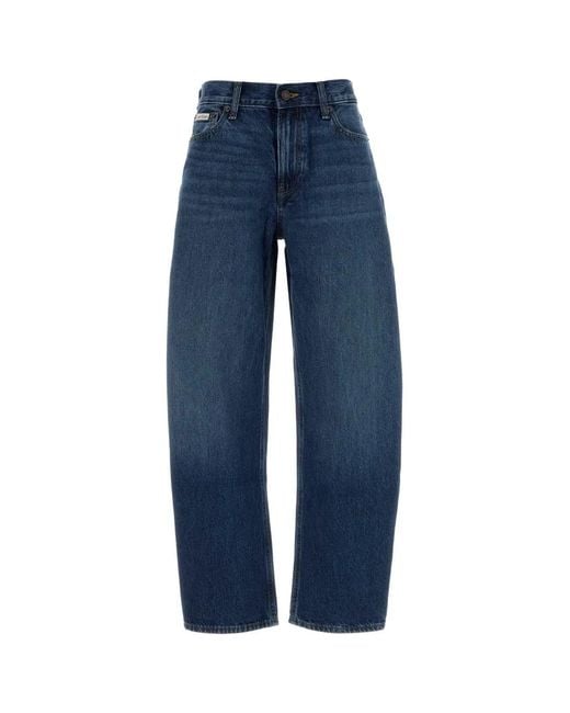 Calvin Klein Blue Relaxed Barrel Jean Juliu