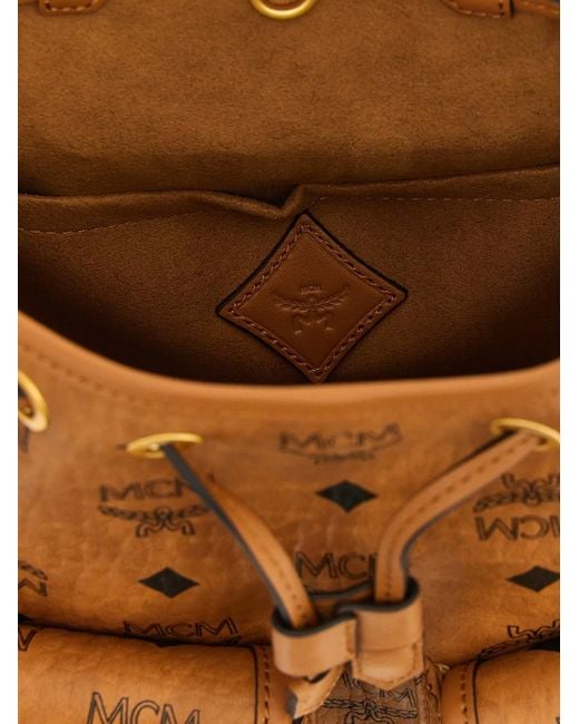 MCM Brown 'Aren' Mini Backpack