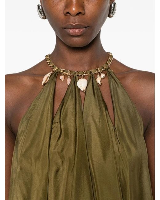 Zimmermann Green Mahon Silk Top