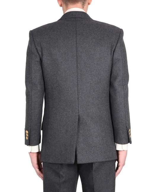 Gucci Gray Elegant Cashmere Jacket for men