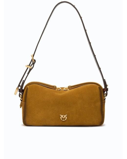 Pinko Metallic Bauletto Trittico Mini Suede
