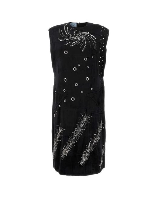 Prada Black Velvet Dress