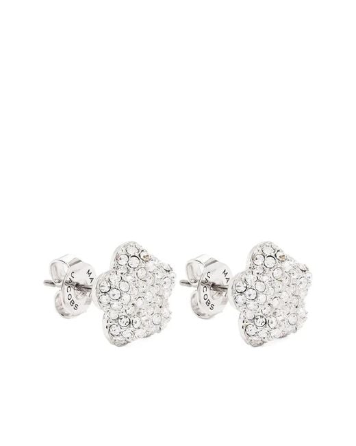 Marc Jacobs White Crystal Brass Jewelry