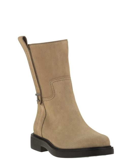Tod's Brown Suede Ankle Boot