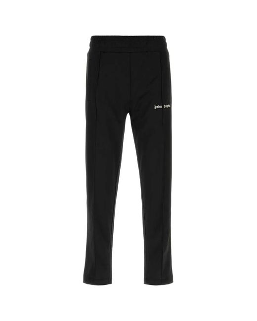 Palm Angels Black Classic Logo Track Pants for men