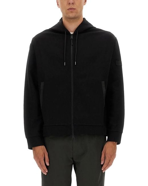 Premiata Black Zip Sweatshirt for men
