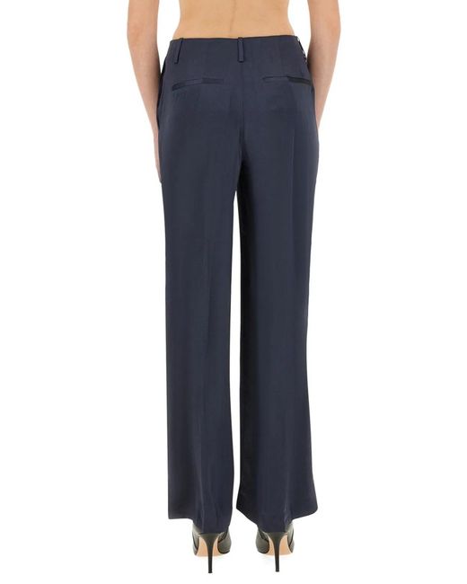 Theory Blue Satin Pants
