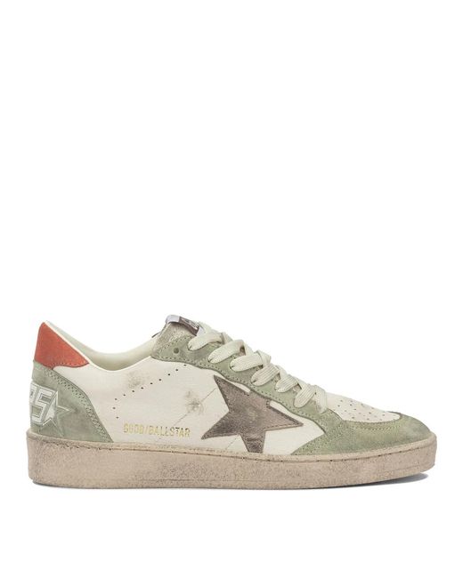 Golden Goose Deluxe Brand Green "Ball Star" Low Sneakers