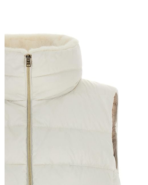 Herno White Technical Satin Vest