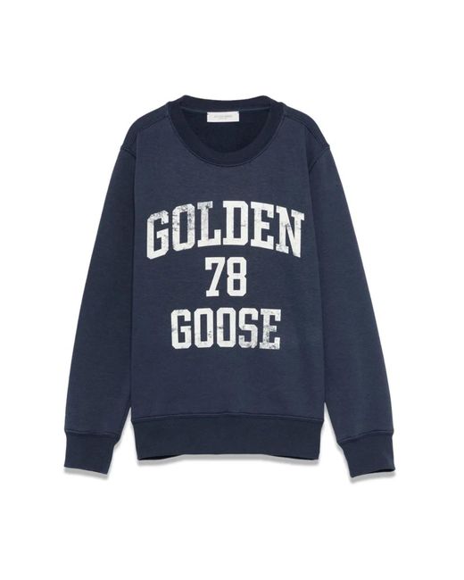 Golden Goose Deluxe Brand Blue Crewneck Sweatshirt Regular