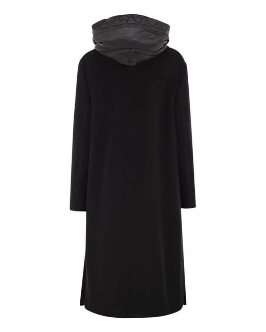 Fay Black Double Front Coat