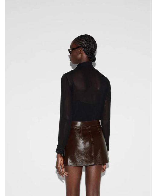 Gucci Black Silk Top