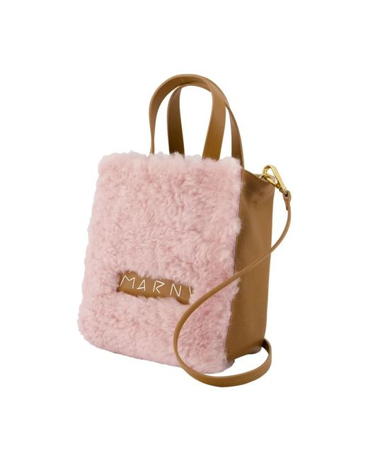 Marni Pink Museo Soft Shopper Bag