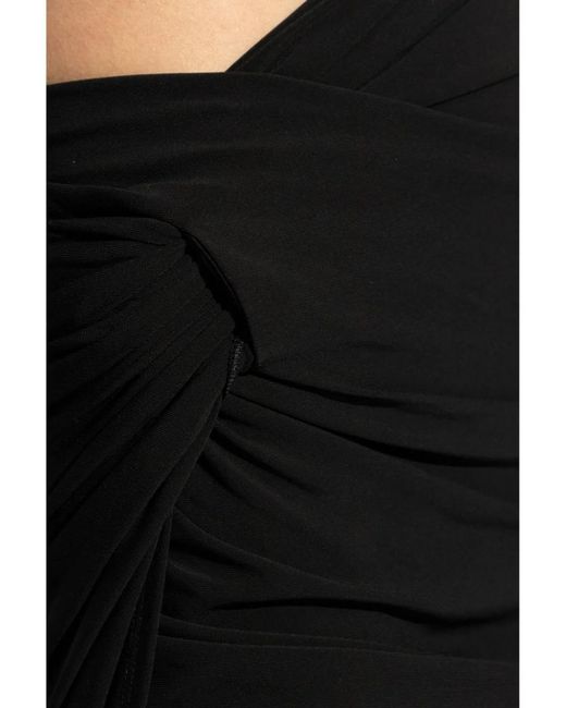 Jacquemus Black The Drapeado Mini Skirt