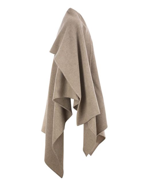 Fabiana Filippi Brown Wool Polyamide Jacket