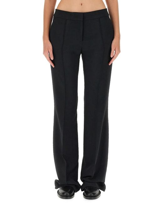 Jil Sander Black Viscose Blend Pants