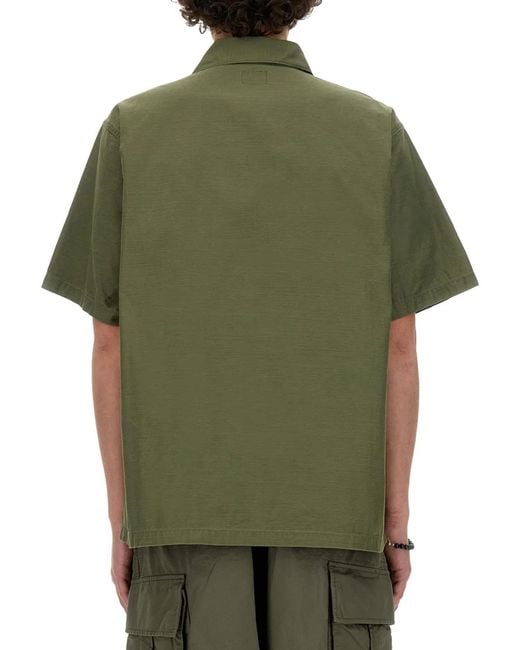 Needles Green Cotton Shirt for men