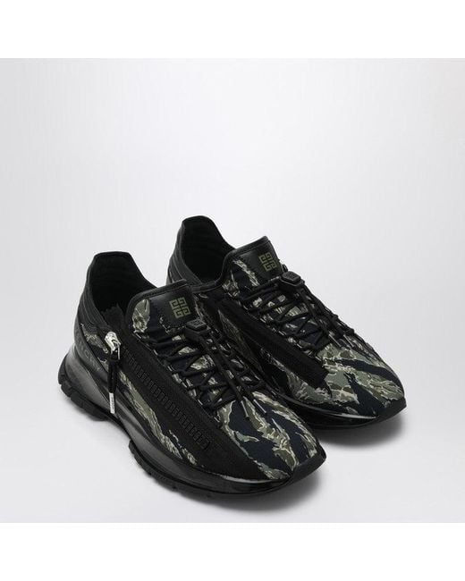 Givenchy Black Sneaker Spectre With Camouflage Print for men
